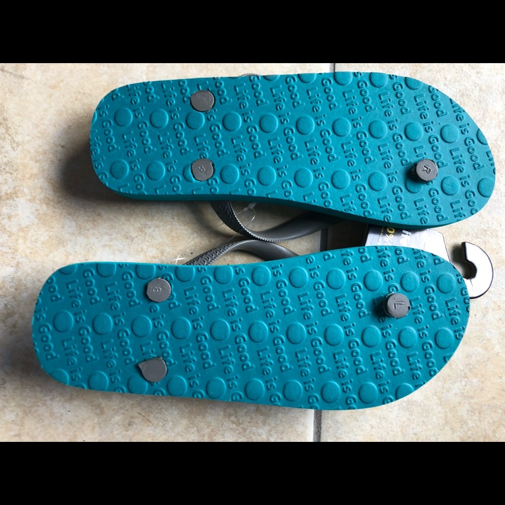Life is Good flip flops - Picture 2 of 2